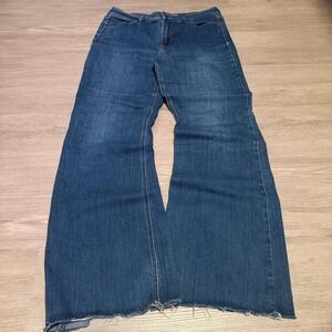 30x30 Blue Bootcut Flared 2000s Jeans Y2K Grunge Huge Leg Opening